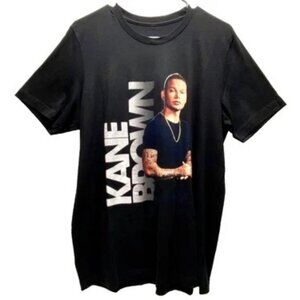 Kane Brown Concert Tour Shirt Adult Large Black Short Sleeve Graphic Tee EUC‎